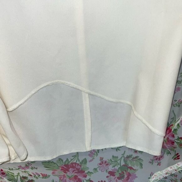 Speechless Skirt Womens L White Pink Floral Ruffle Midi Polyester USA Made - Picture 5 of 6